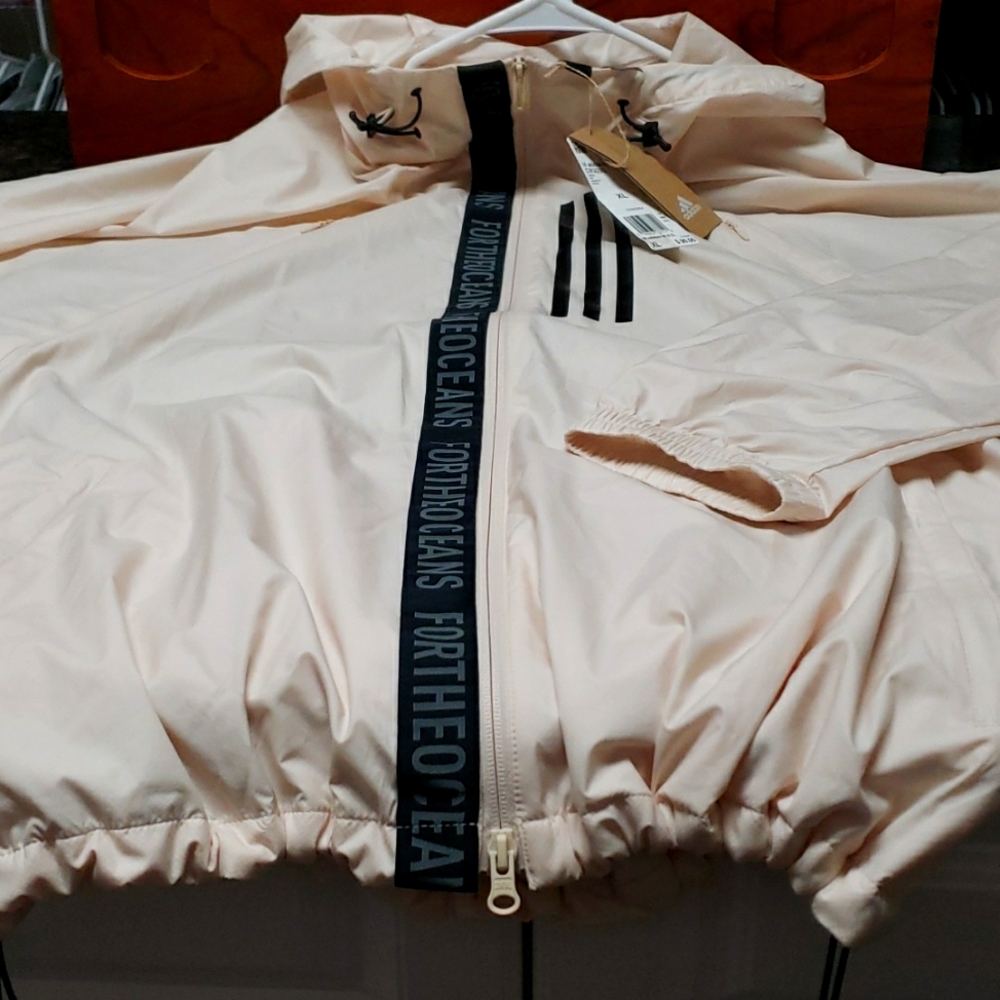 UNISEX XL ADDAIS LIGHT WIND BREAKER JACKET WITH HOOD NWT